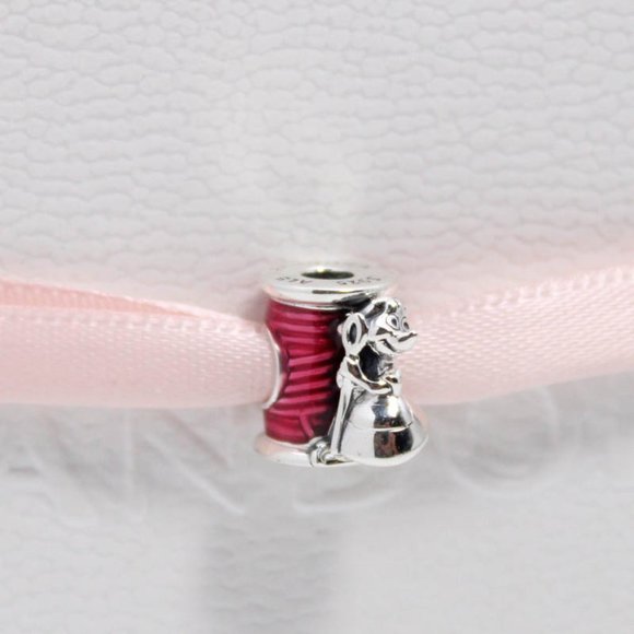 Pandora Disney Cinderella Suzy Mouse Needle & Thread Charm - Picture 6 of 8